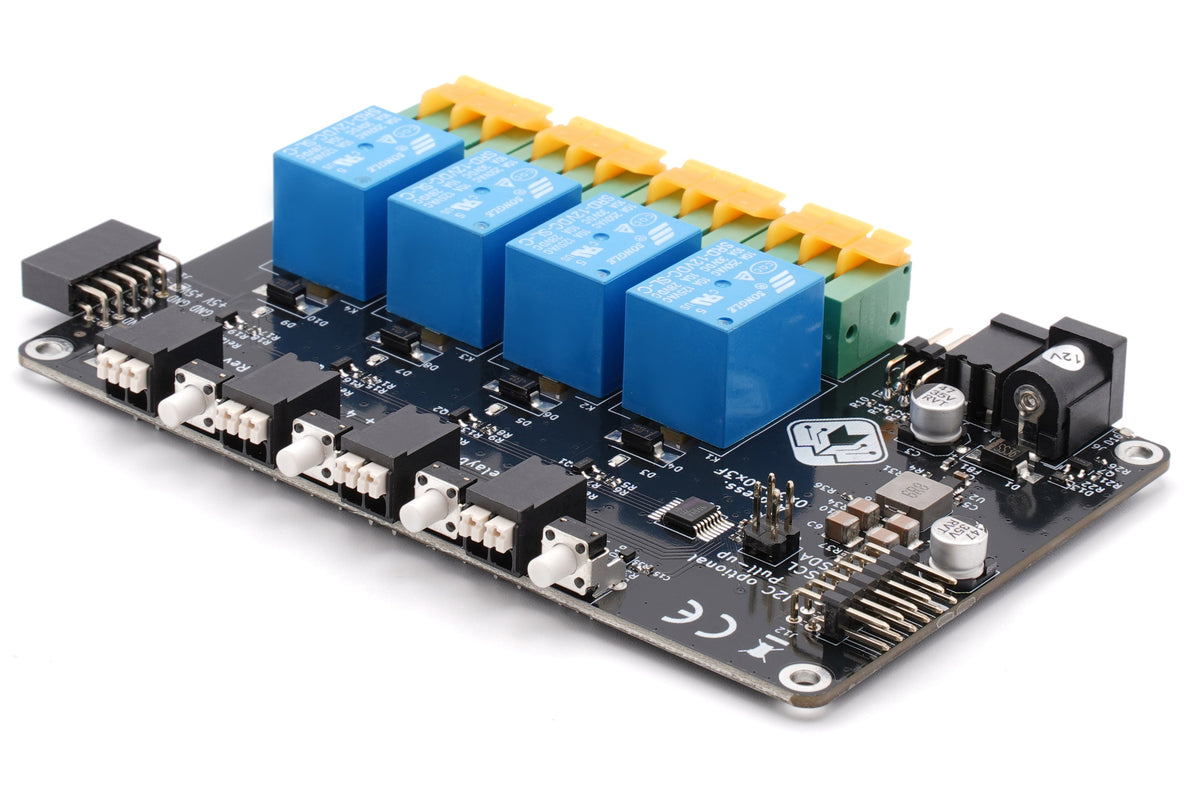 BEVRLINK 4 Channel Relay and 4 manual test buttons 12V