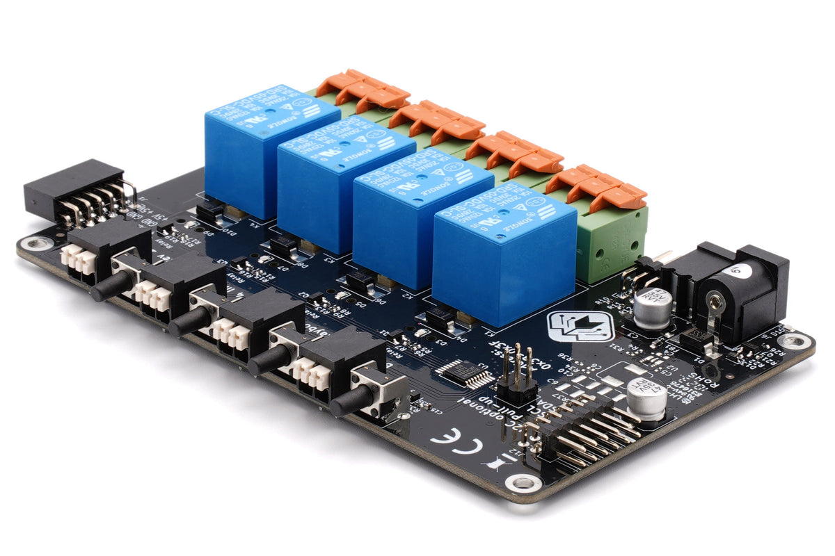 BEVRLINK 4 Channel Relay with 4 manual test buttons 5V