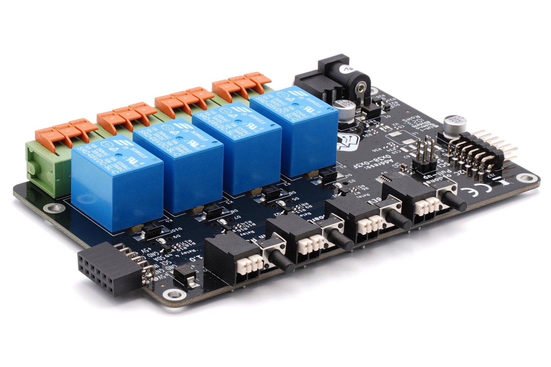BEVRLINK 4 Channel Relay with 4 manual test buttons 5V