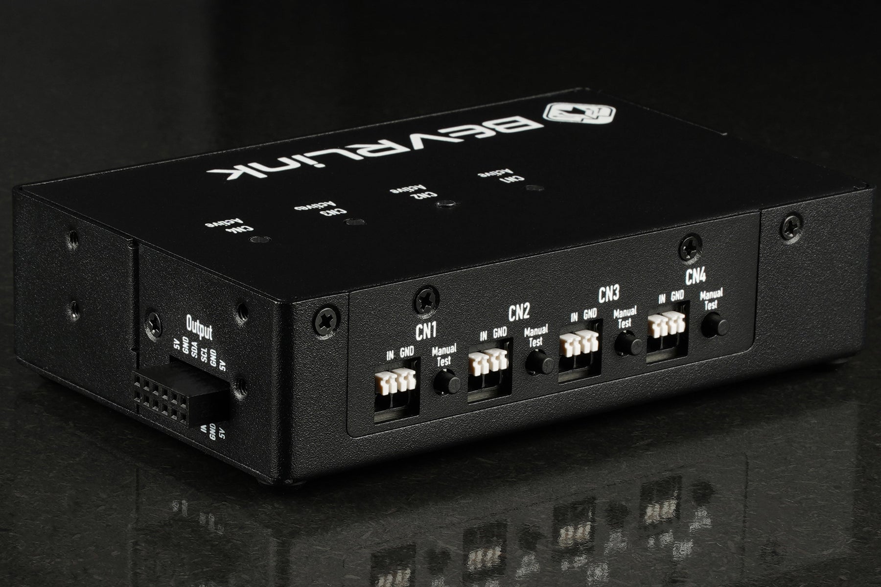 BEVRLINK 4 Channel Relay with 4 manual test buttons 24V