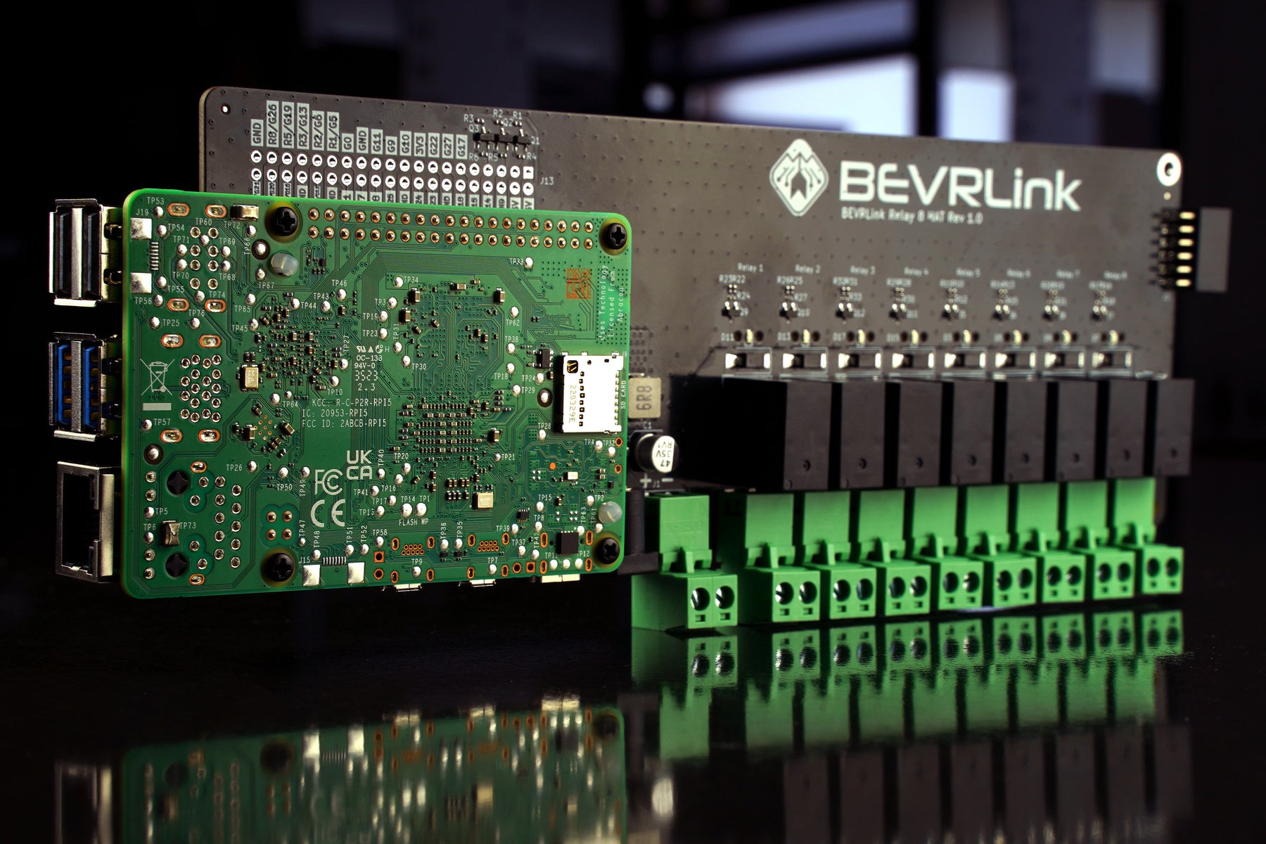 BEVRLink Raspberry Pi 5 - 8 Channel Relay Module