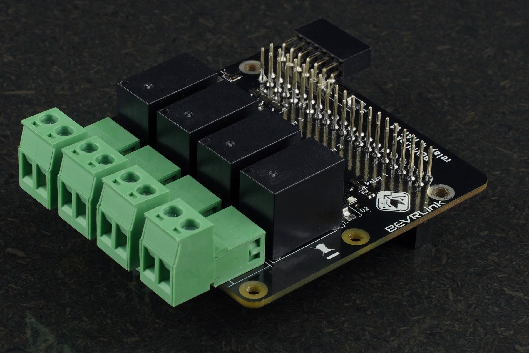 BEVRLink Raspberry Pi 5 - 4 Channel Relay HAT
