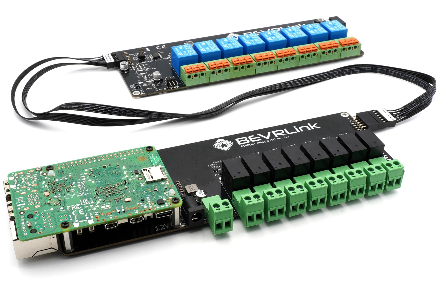 BEVRLink Raspberry Pi 5 - 8 Channel Relay Module