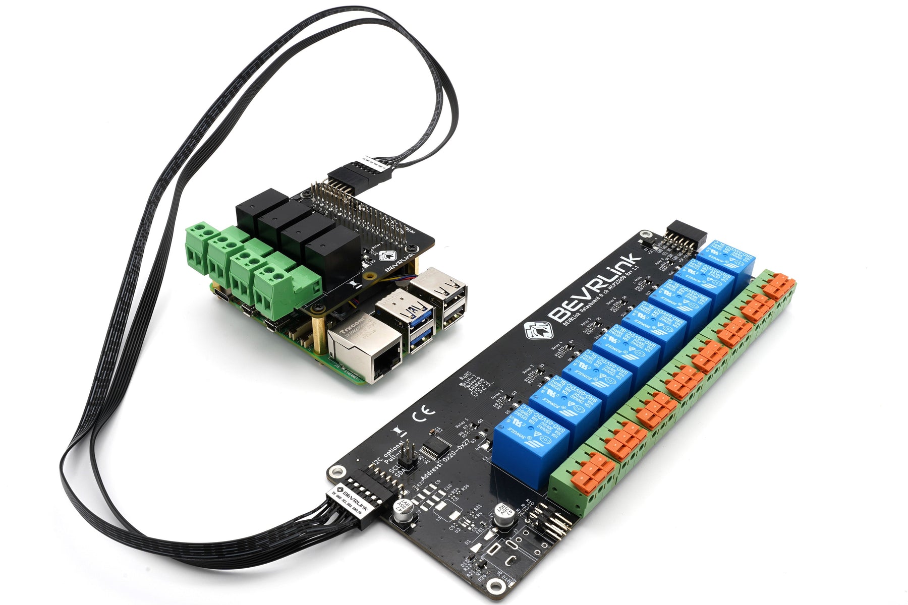 BEVRLink Raspberry Pi 5 - 4 Channel Relay HAT