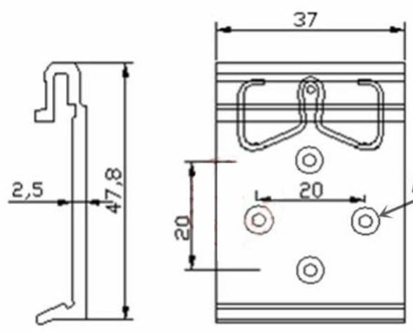 BEVRLink DIN Rail Clip