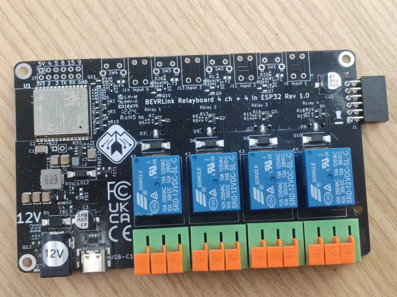 Get Started With BEVRLink 4 Relay + 4 Buttons with inbuilt ESP32 - Arduino IDE